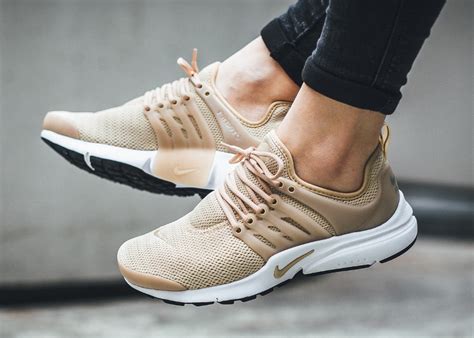 beige running shoes for women.